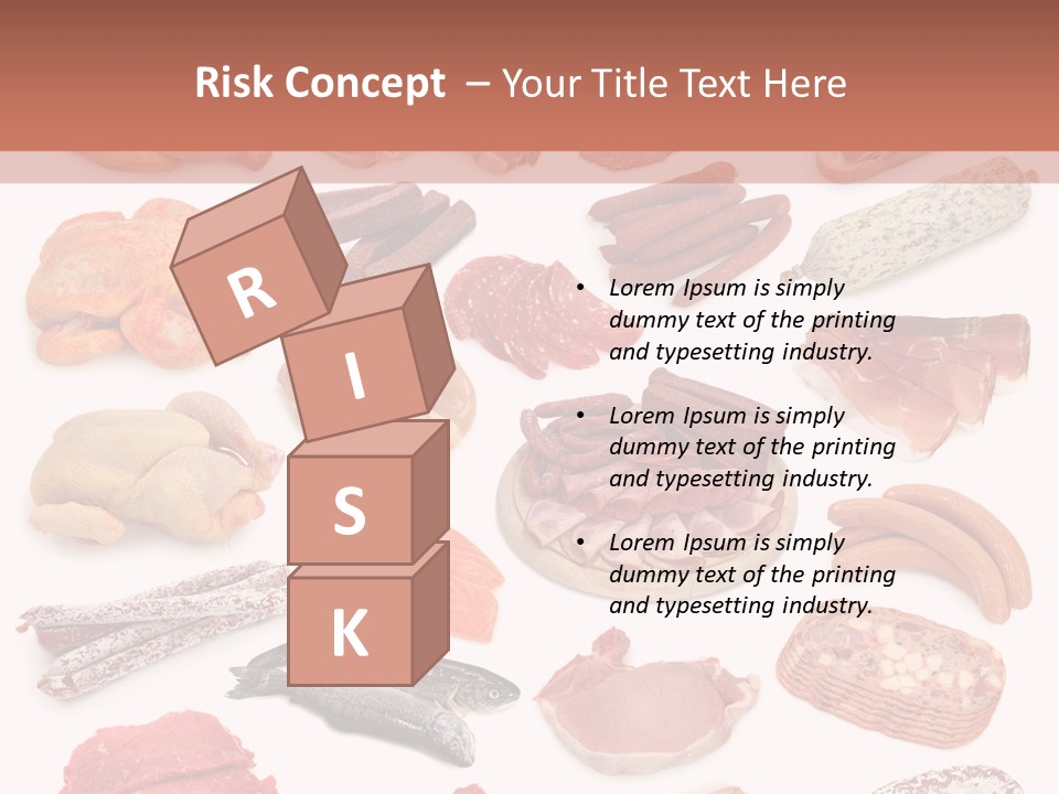 Different Meats PowerPoint Template