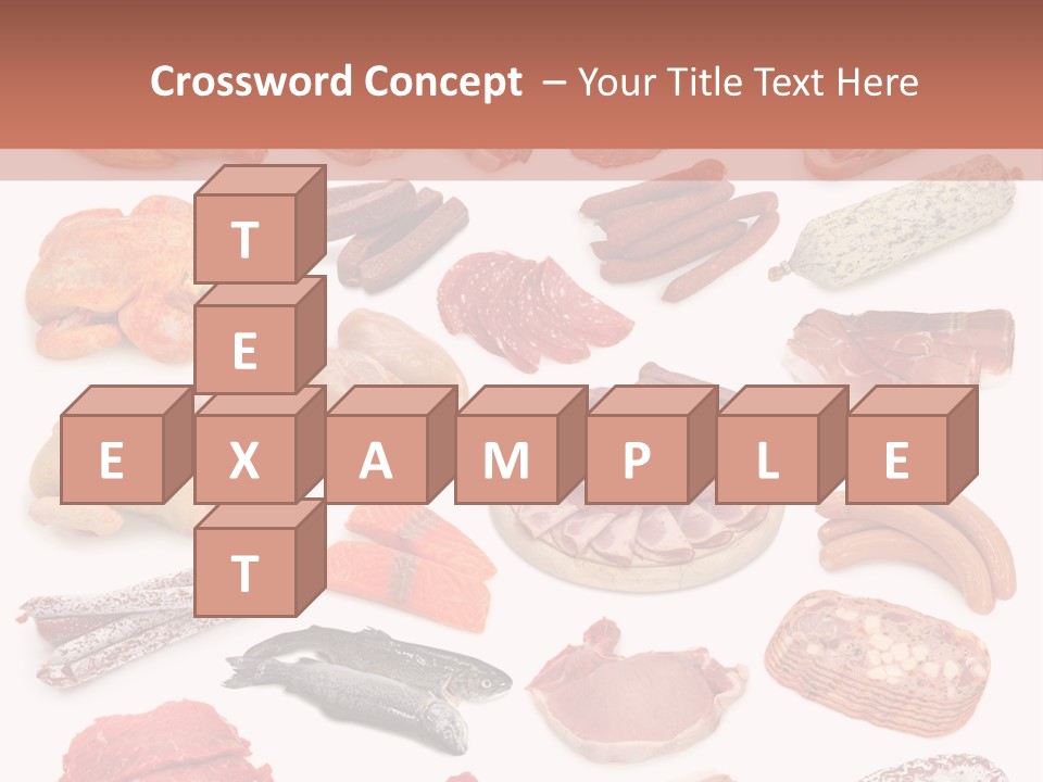 Different Meats PowerPoint Template