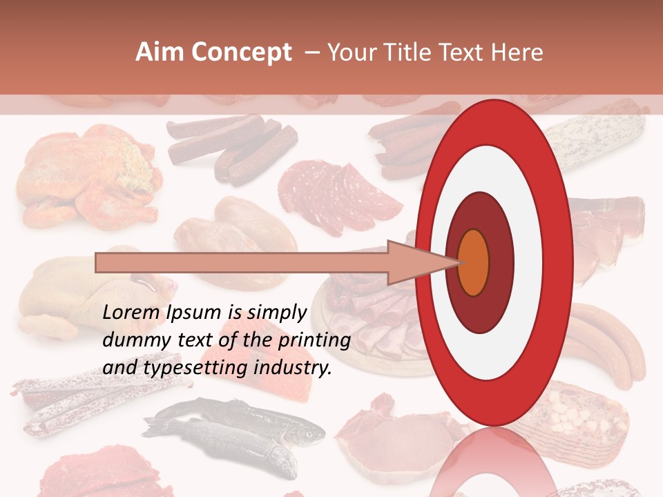 Different Meats PowerPoint Template