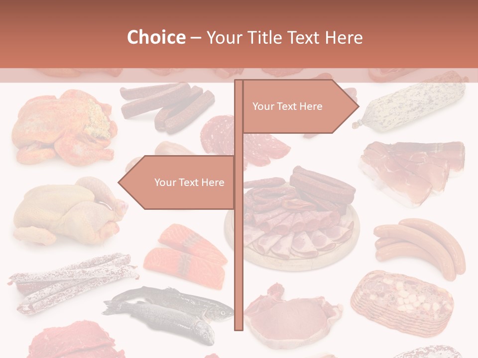Different Meats PowerPoint Template