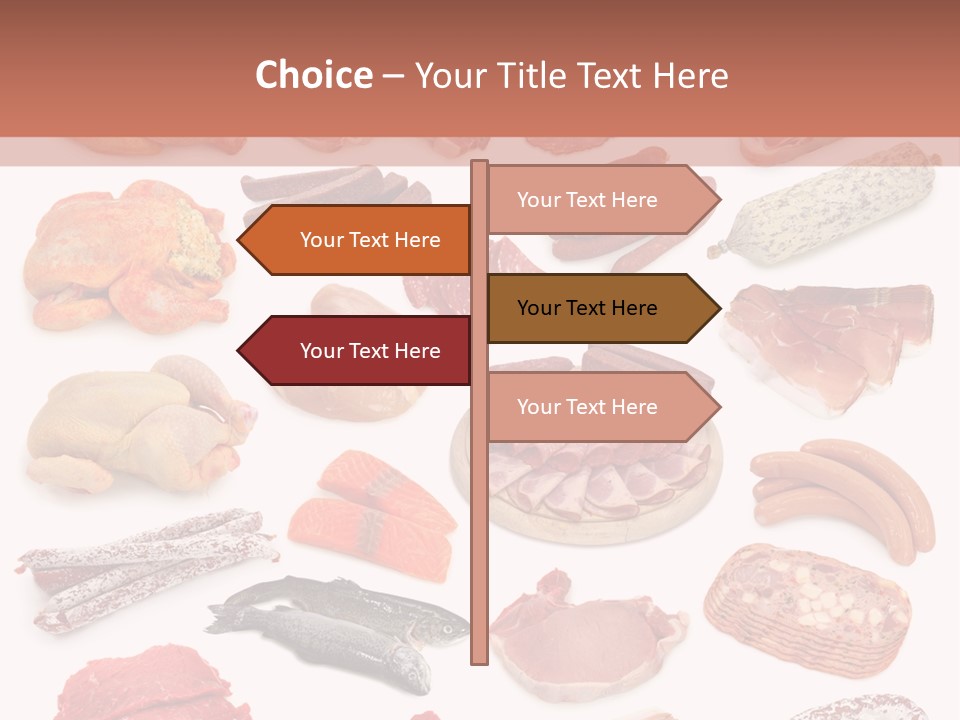 Different Meats PowerPoint Template