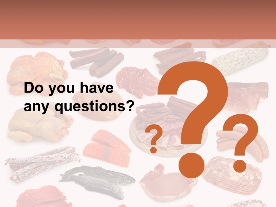 Different Meats PowerPoint Template