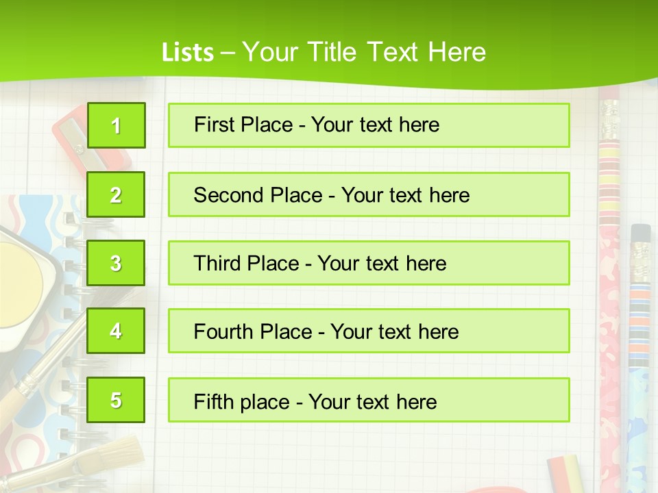 School Things PowerPoint Template