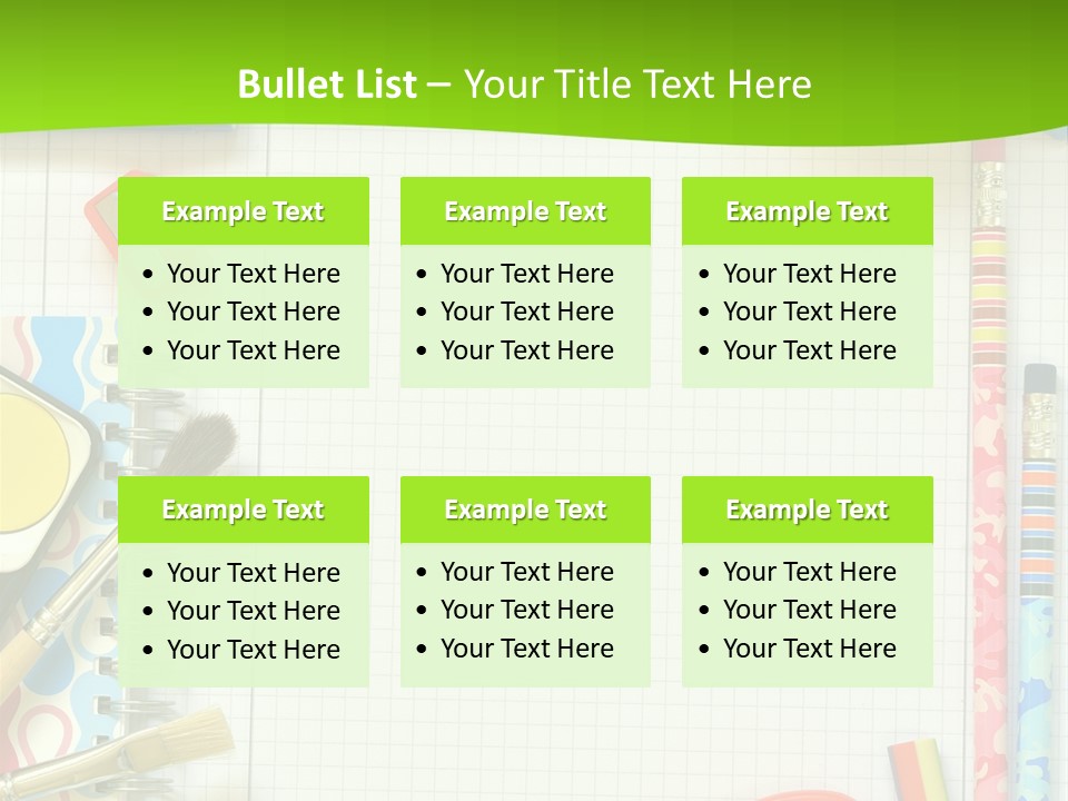 School Things PowerPoint Template