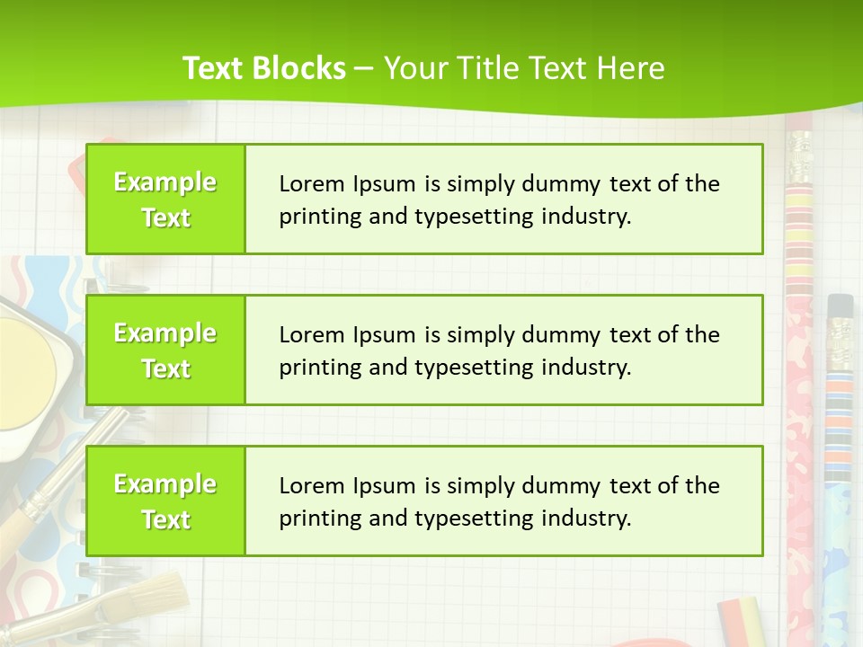 School Things PowerPoint Template