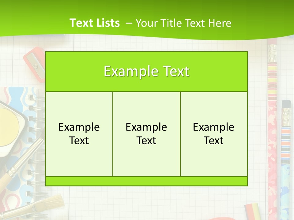 School Things PowerPoint Template