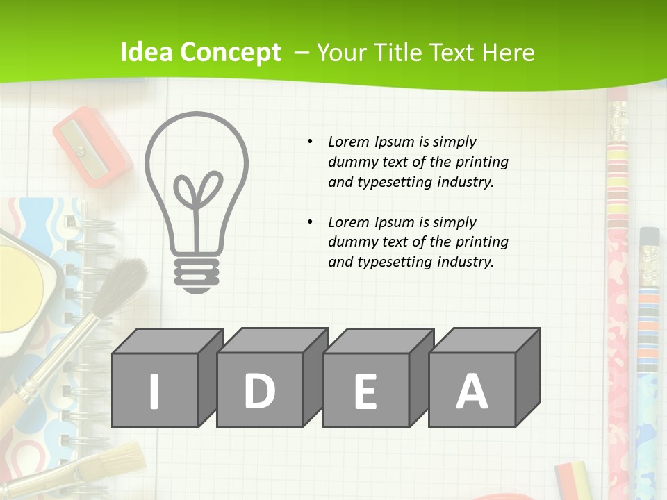 School Things PowerPoint Template