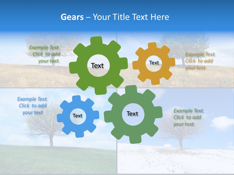 Bare Agriculture Lonely PowerPoint Template