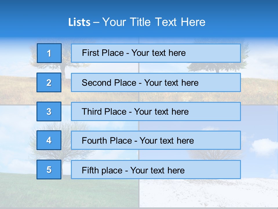 Bare Agriculture Lonely PowerPoint Template