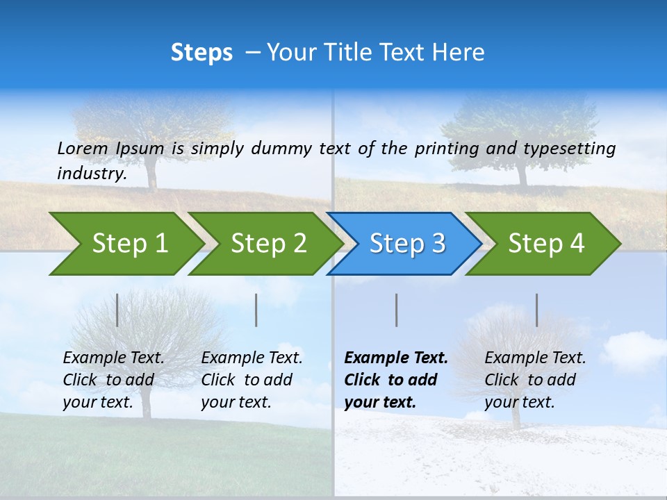 Bare Agriculture Lonely PowerPoint Template