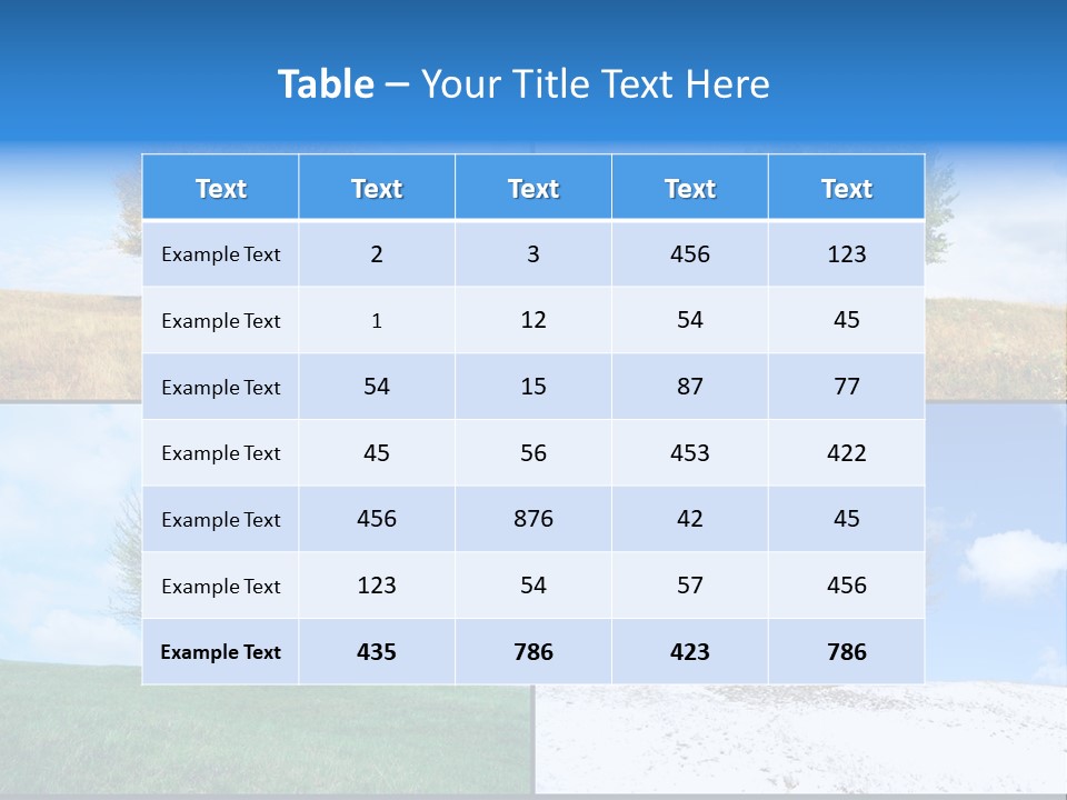Bare Agriculture Lonely PowerPoint Template