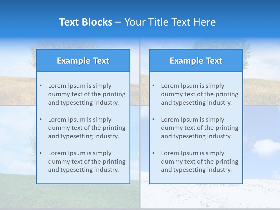 Bare Agriculture Lonely PowerPoint Template
