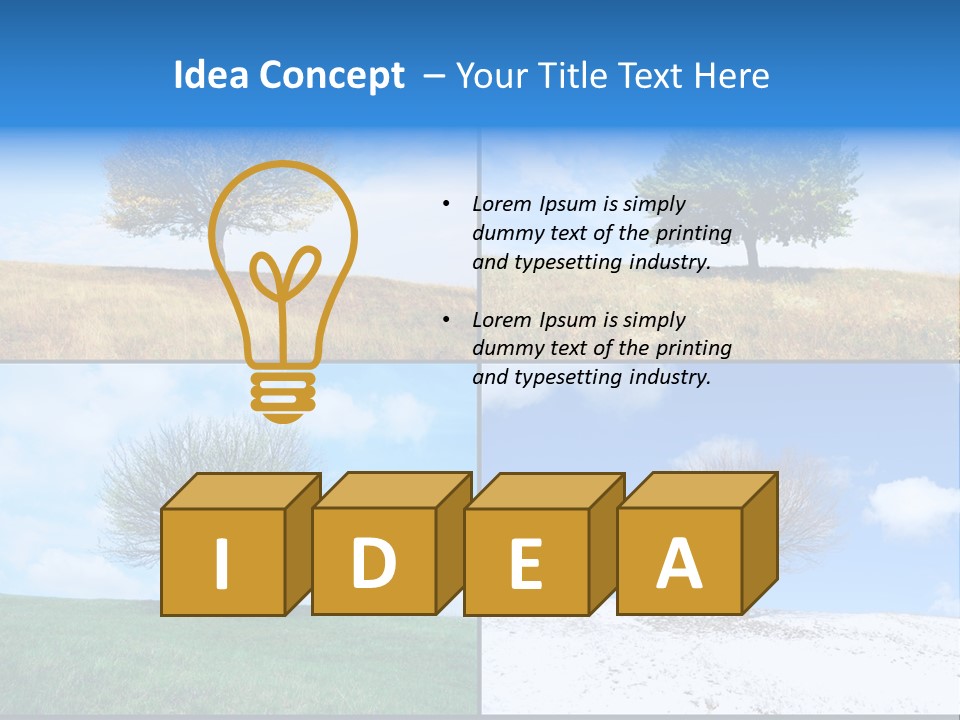 Bare Agriculture Lonely PowerPoint Template