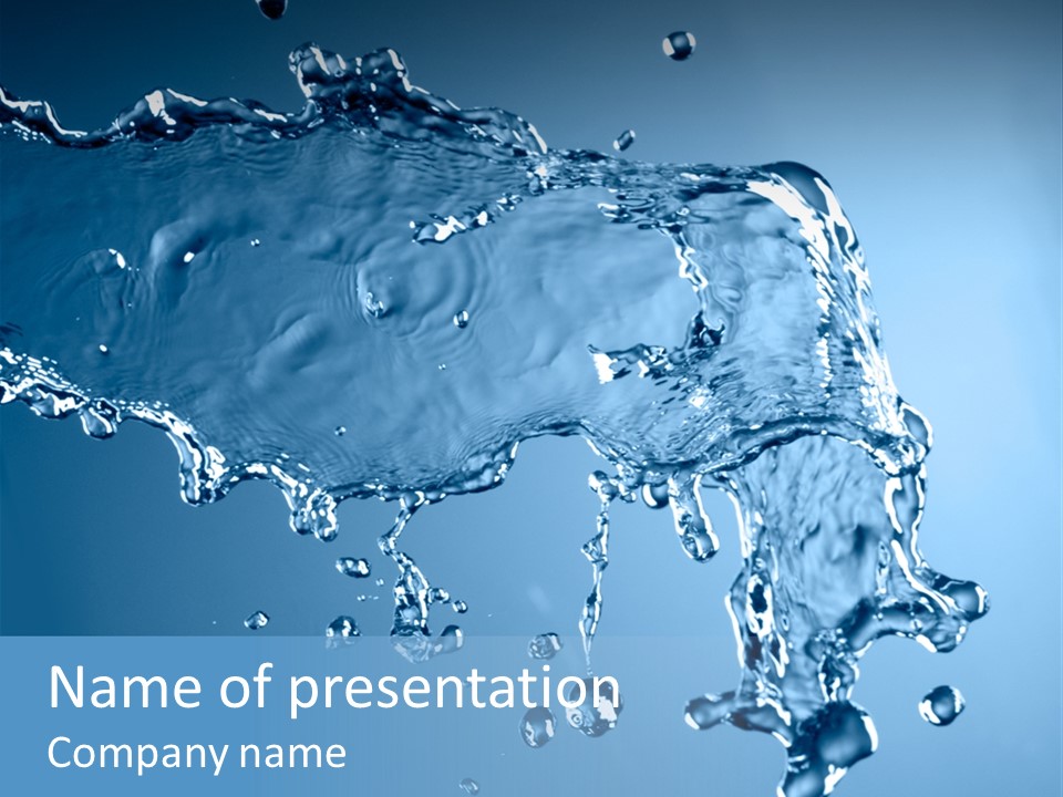 Water Abstract PowerPoint Template