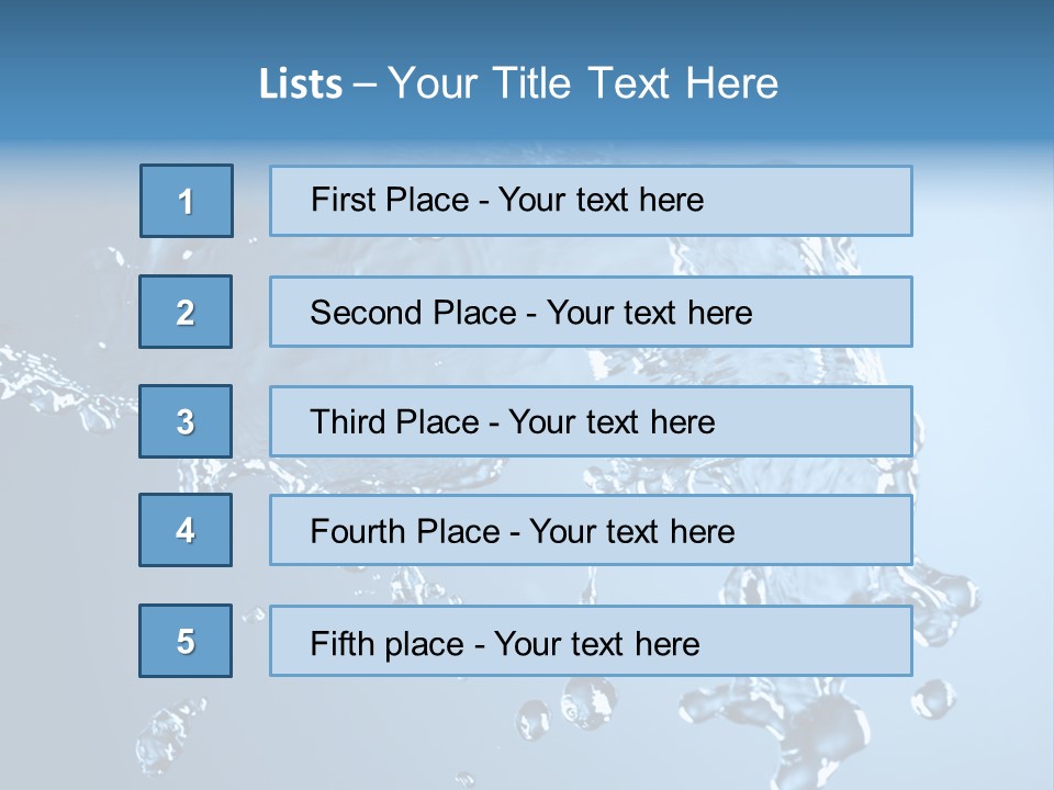 Water Abstract PowerPoint Template