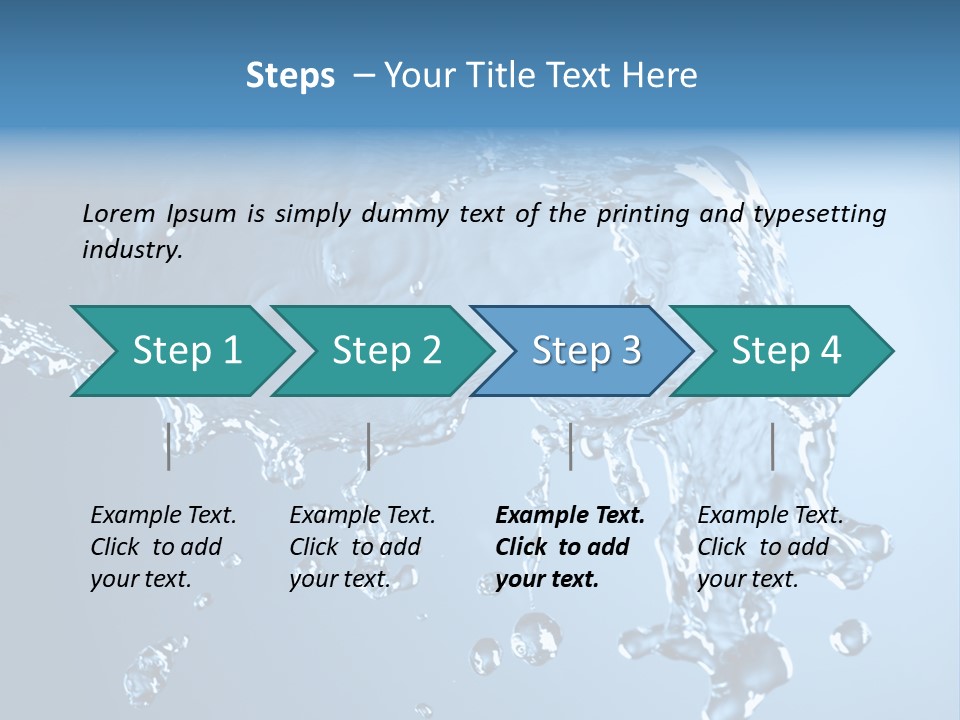Water Abstract PowerPoint Template