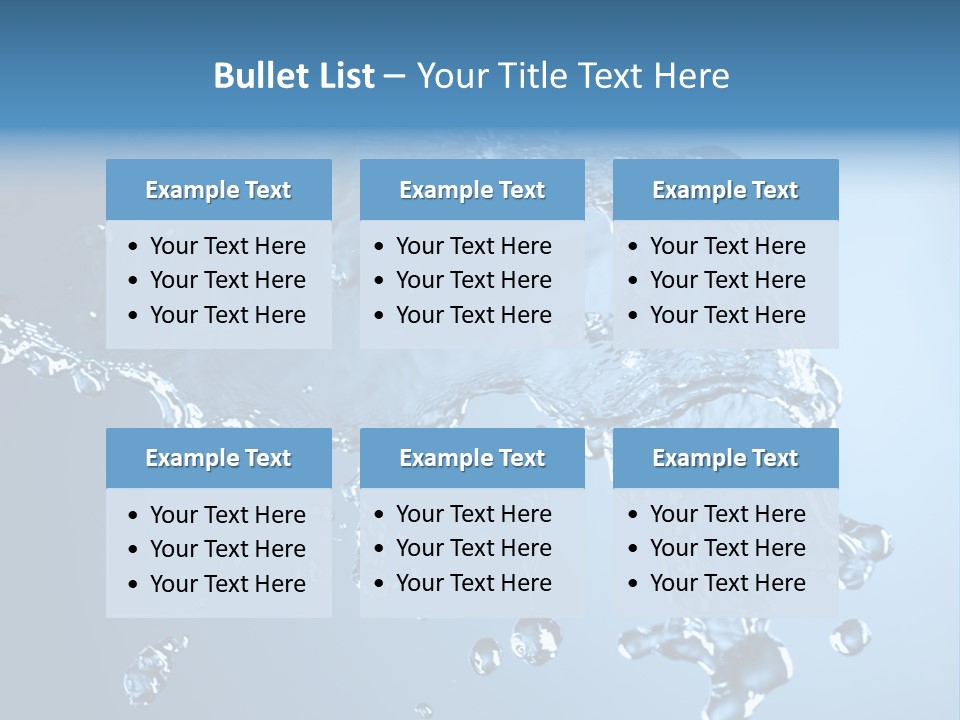 Water Abstract PowerPoint Template