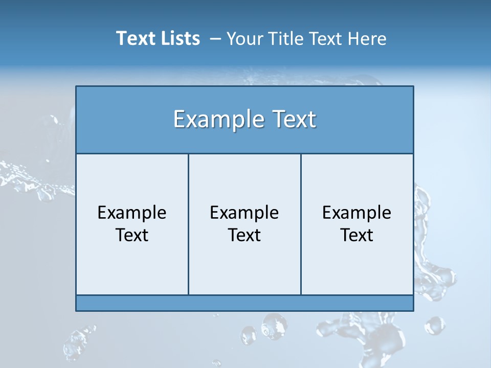 Water Abstract PowerPoint Template
