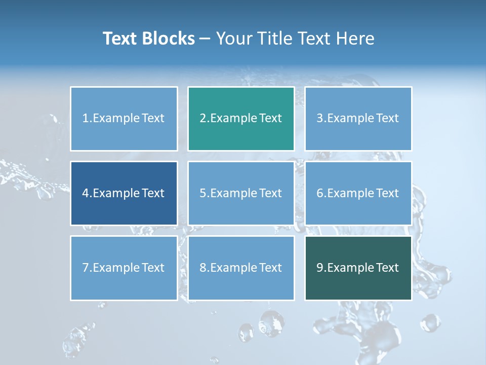 Water Abstract PowerPoint Template