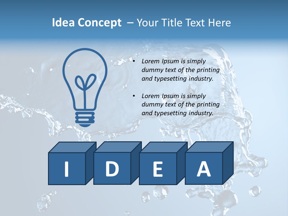 Water Abstract PowerPoint Template