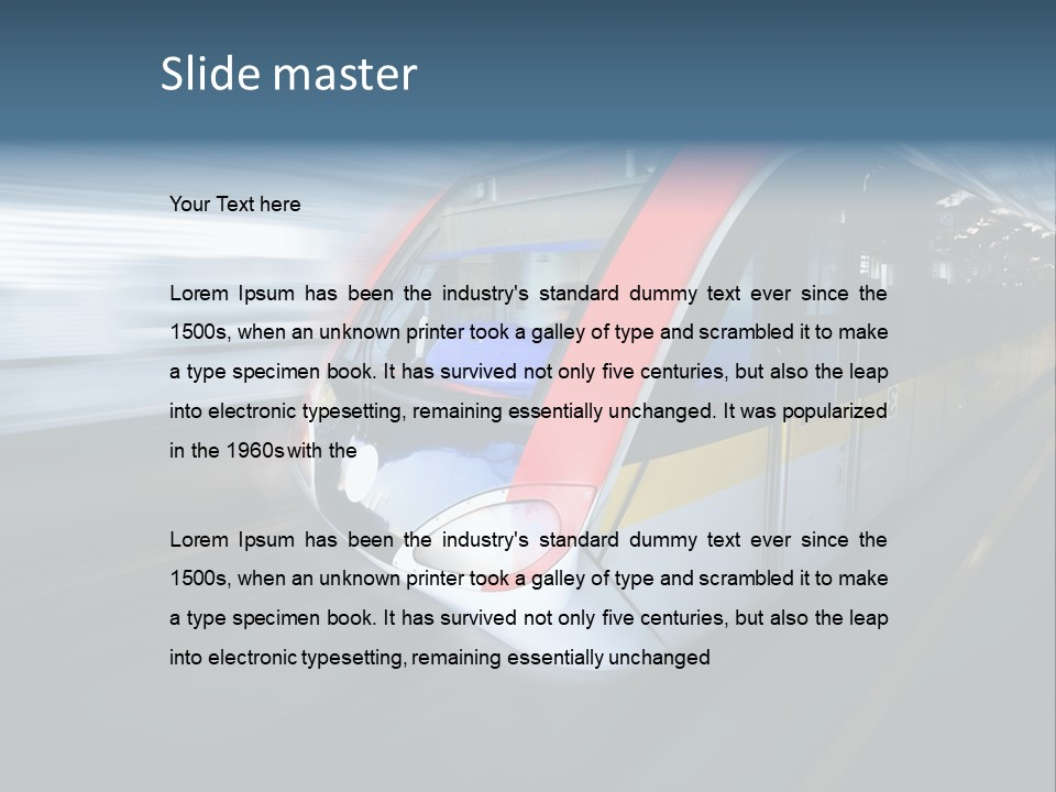 Mode Of Transport PowerPoint Template