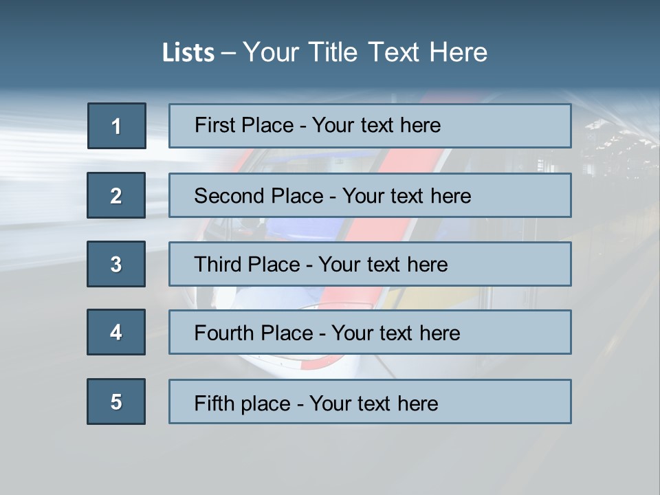 Mode Of Transport PowerPoint Template