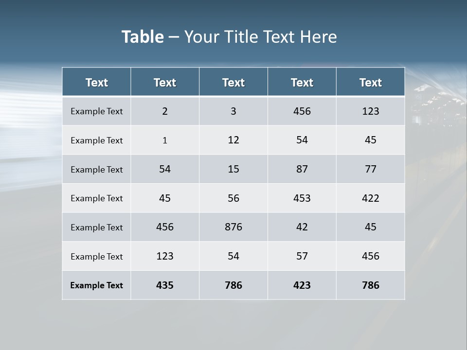 Mode Of Transport PowerPoint Template