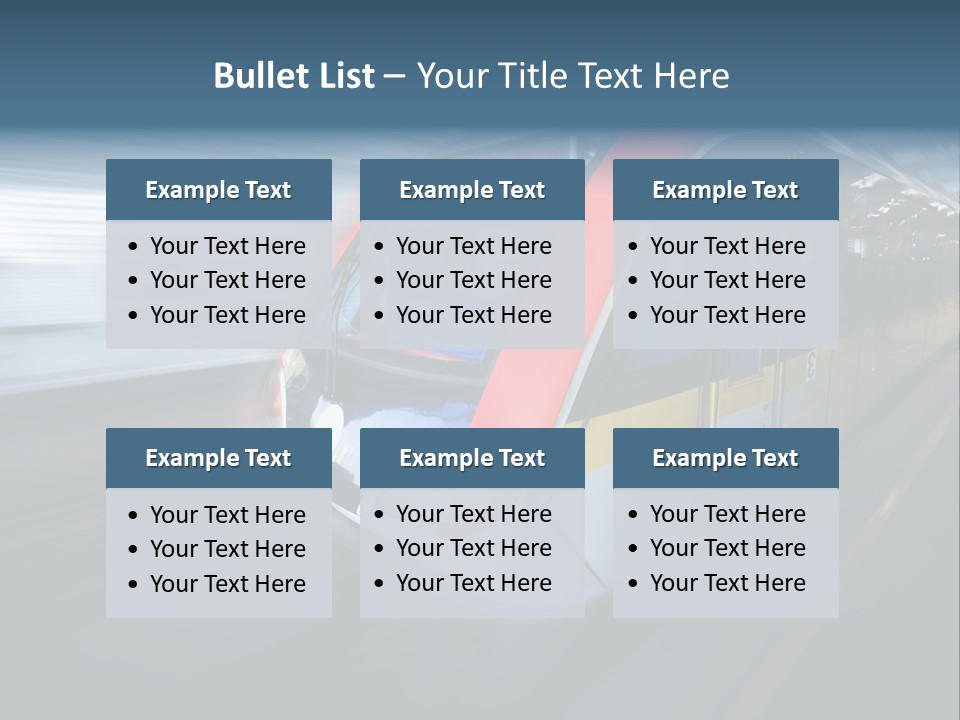 Mode Of Transport PowerPoint Template