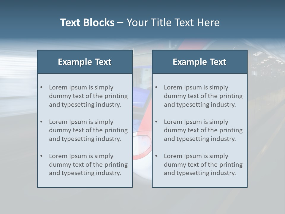 Mode Of Transport PowerPoint Template