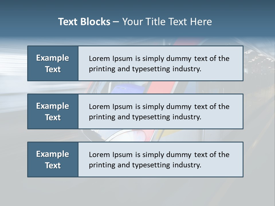 Mode Of Transport PowerPoint Template