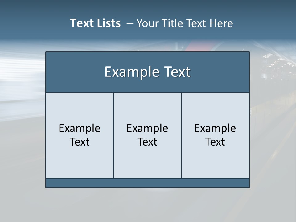 Mode Of Transport PowerPoint Template
