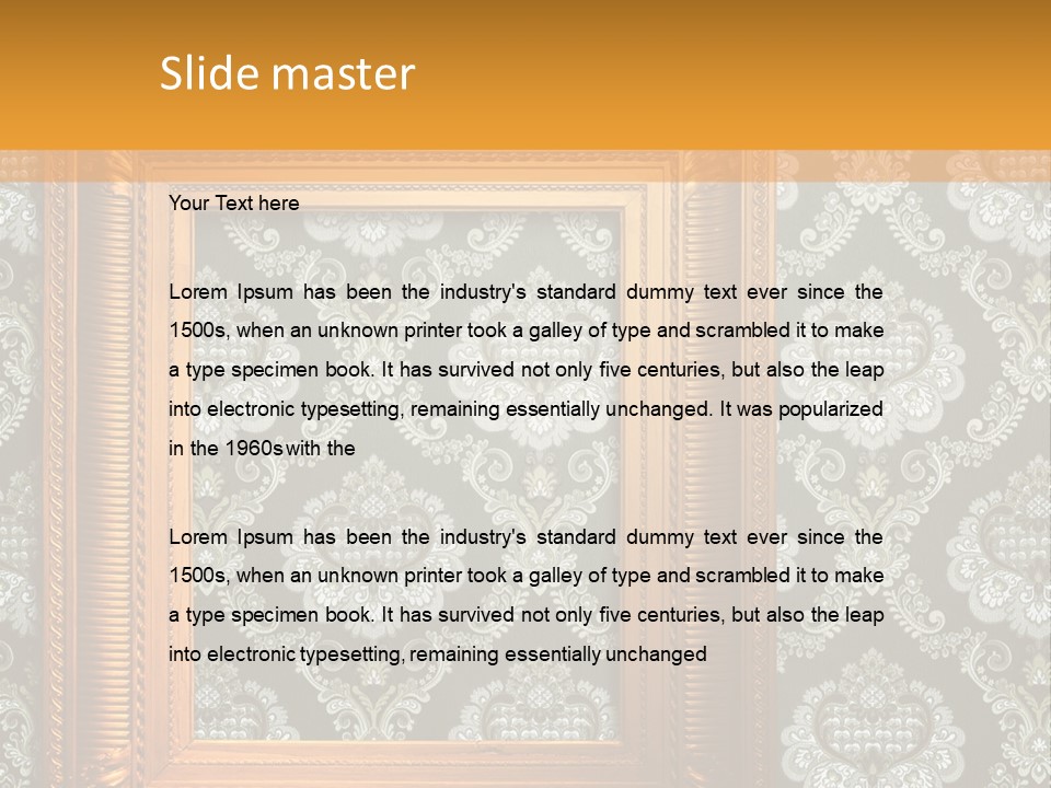 Old Frames PowerPoint Template