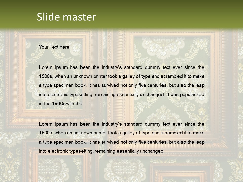 Old Frames For Photoshop PowerPoint Template