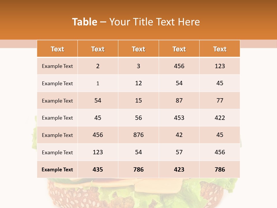 Sandwich PowerPoint Template