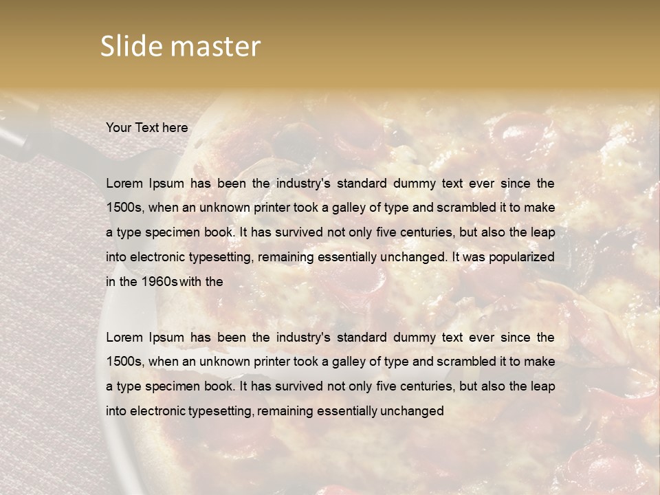 Pastry Dish Whole PowerPoint Template