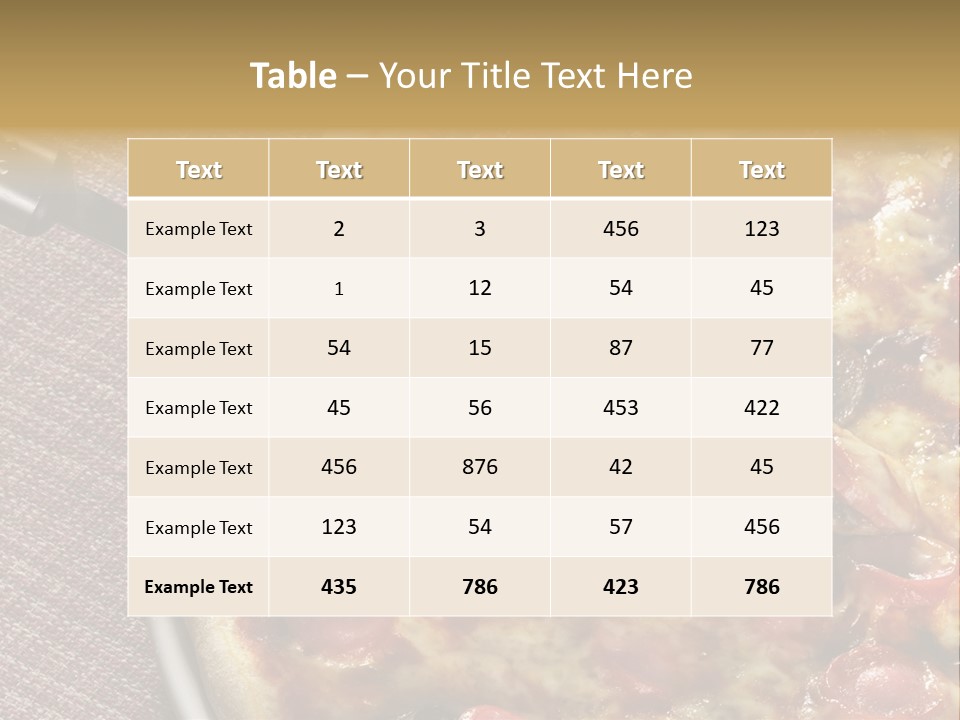 Pastry Dish Whole PowerPoint Template