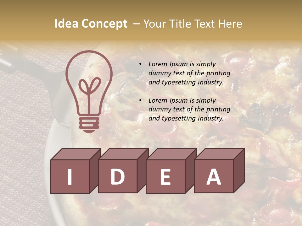 Pastry Dish Whole PowerPoint Template