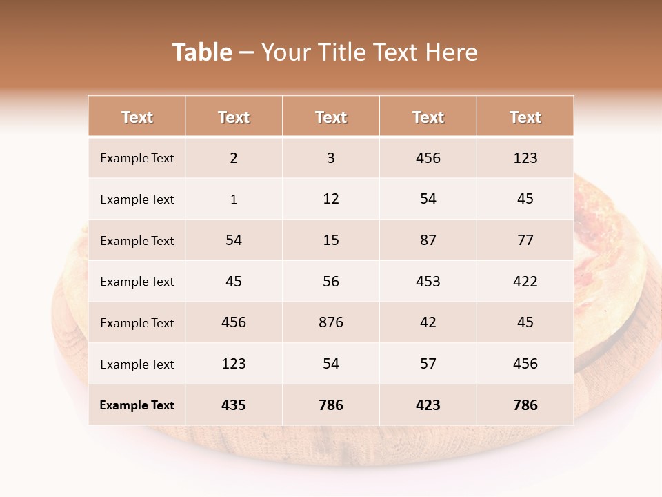 Menu Template PowerPoint Template