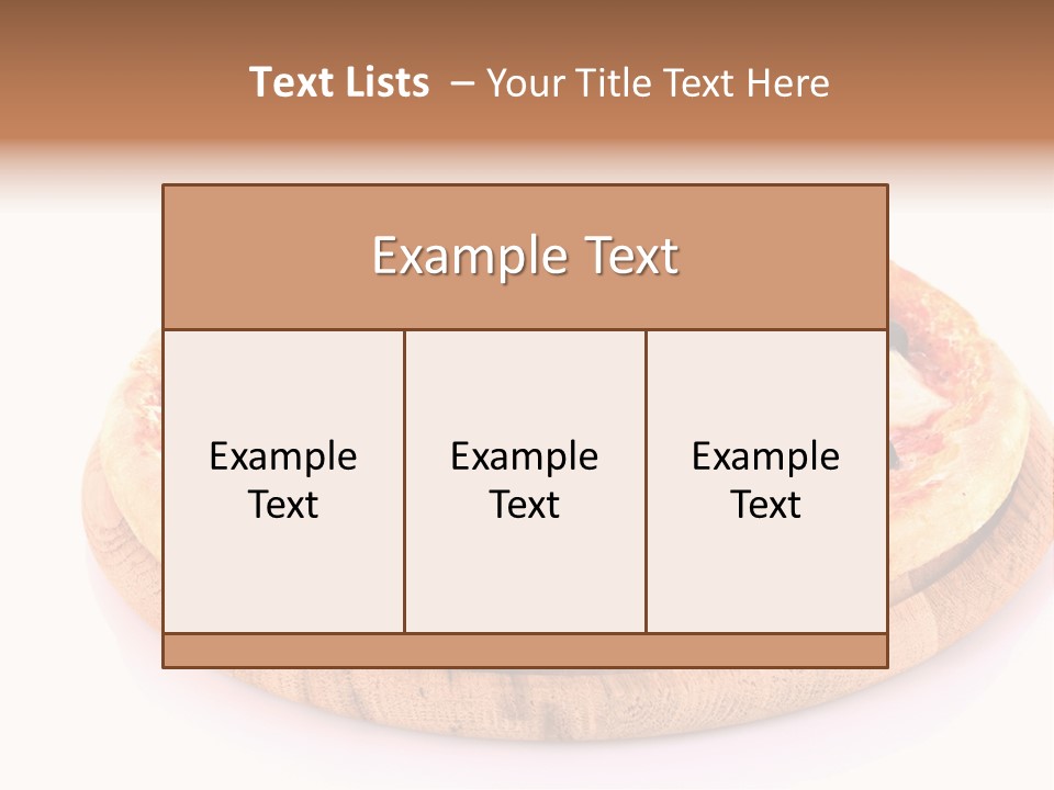 Menu Template PowerPoint Template