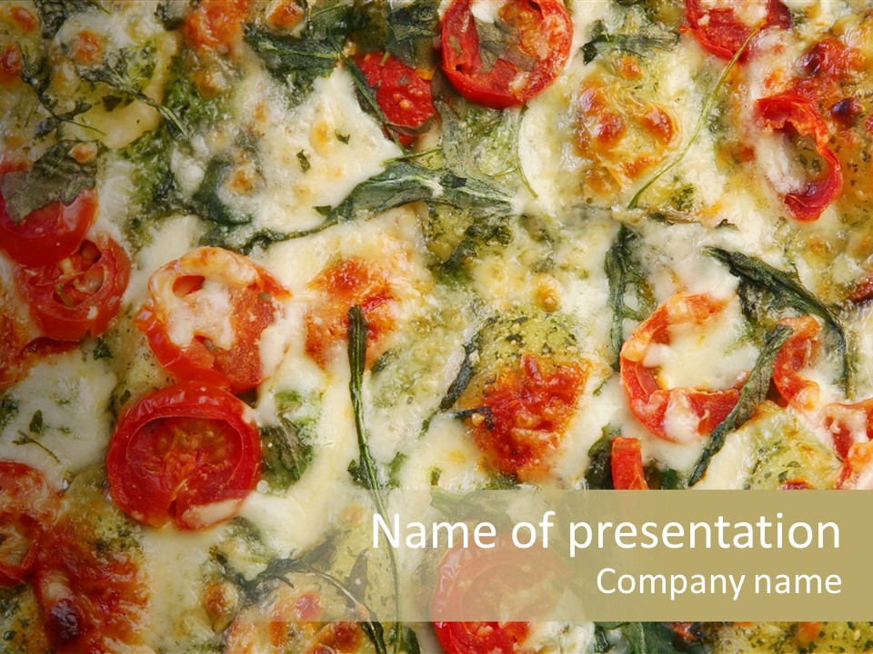 Tasty Gourmet Pizza PowerPoint Template