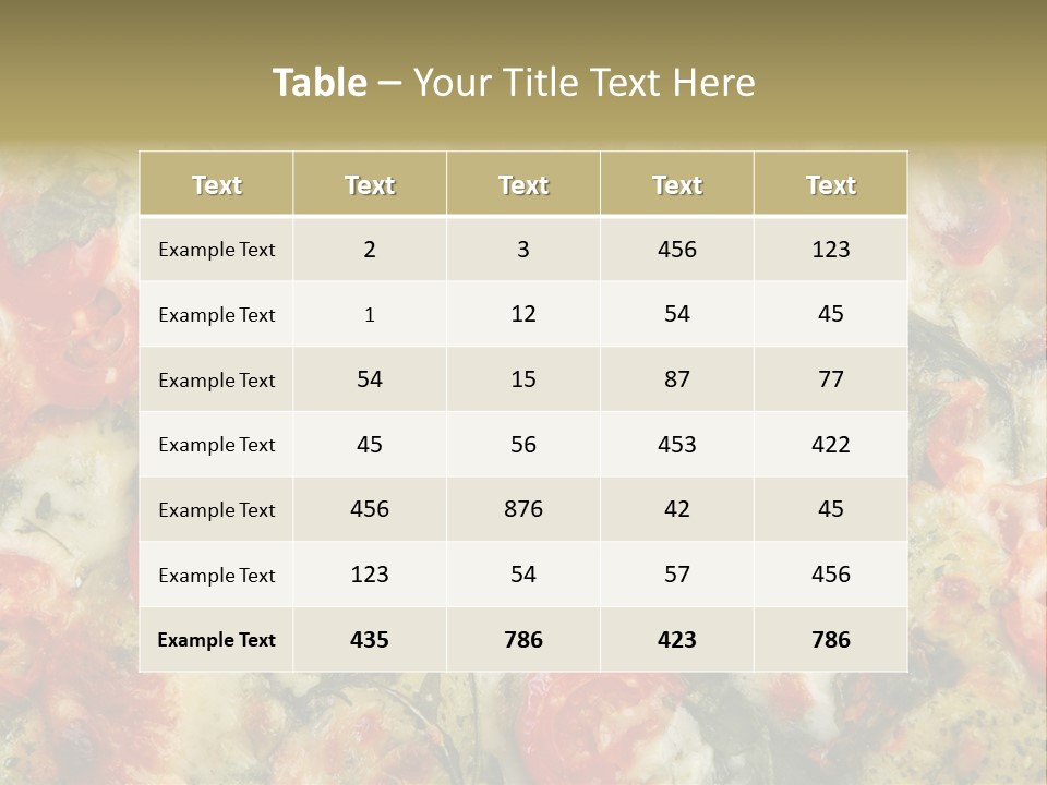 Tasty Gourmet Pizza PowerPoint Template