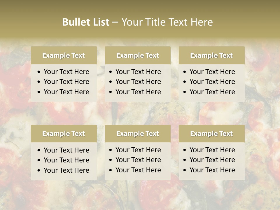 Tasty Gourmet Pizza PowerPoint Template