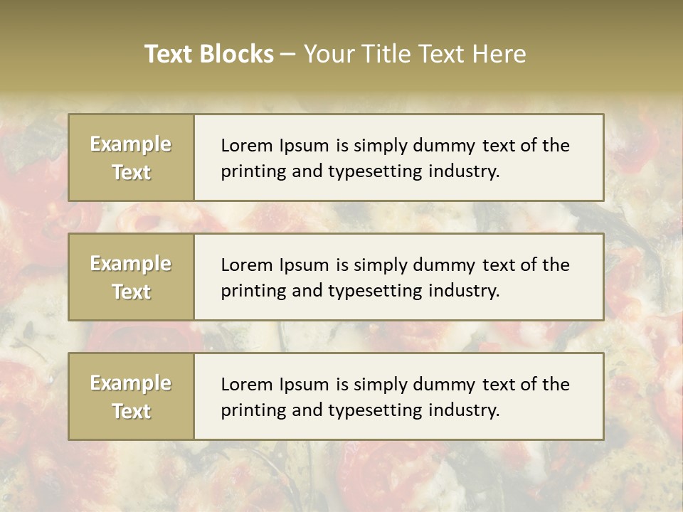 Tasty Gourmet Pizza PowerPoint Template