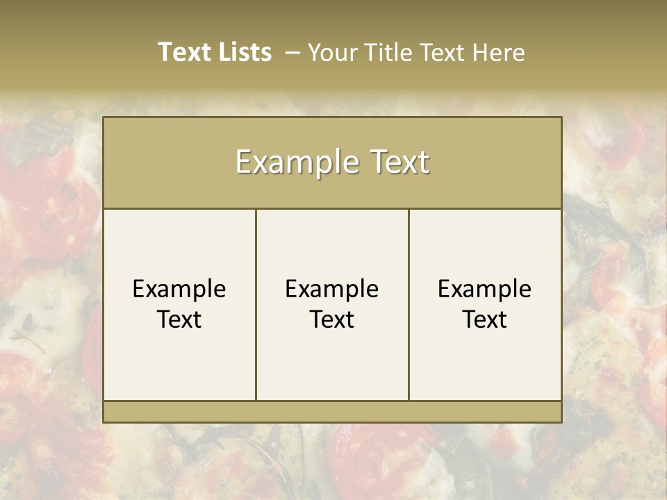 Tasty Gourmet Pizza PowerPoint Template