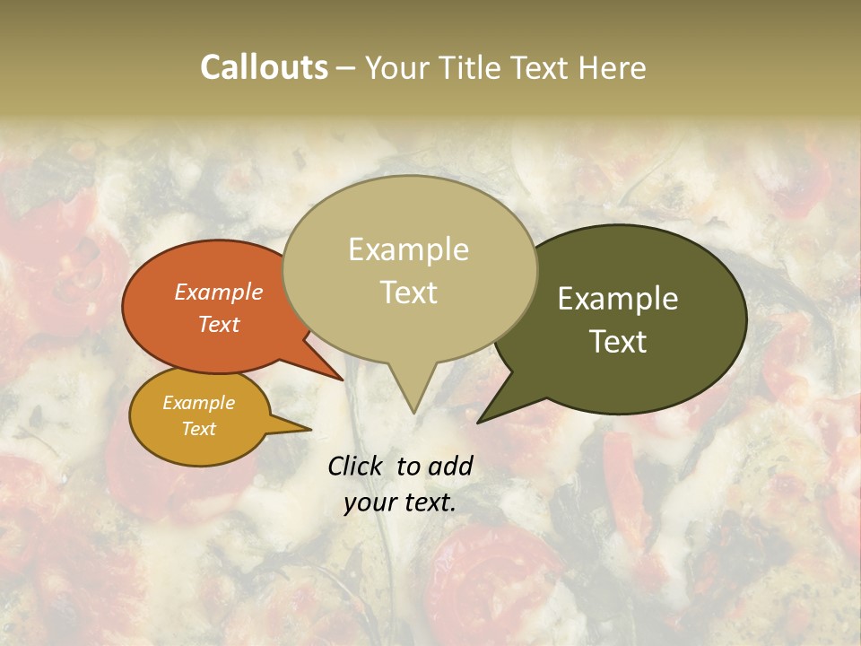 Tasty Gourmet Pizza PowerPoint Template