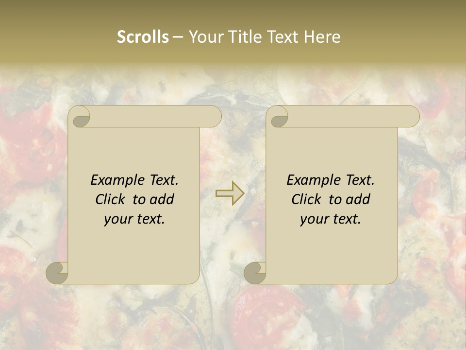 Tasty Gourmet Pizza PowerPoint Template