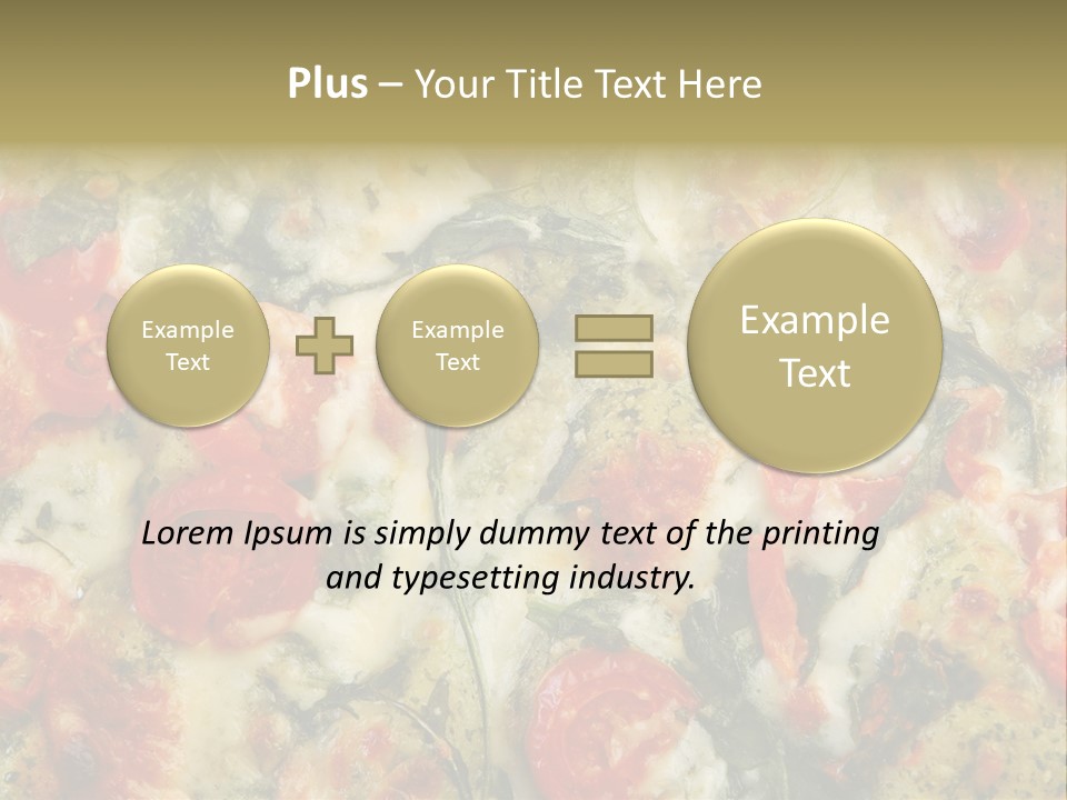 Tasty Gourmet Pizza PowerPoint Template