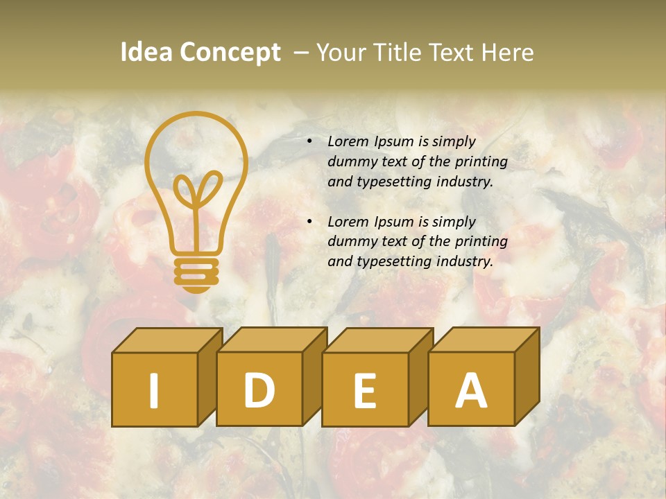 Tasty Gourmet Pizza PowerPoint Template