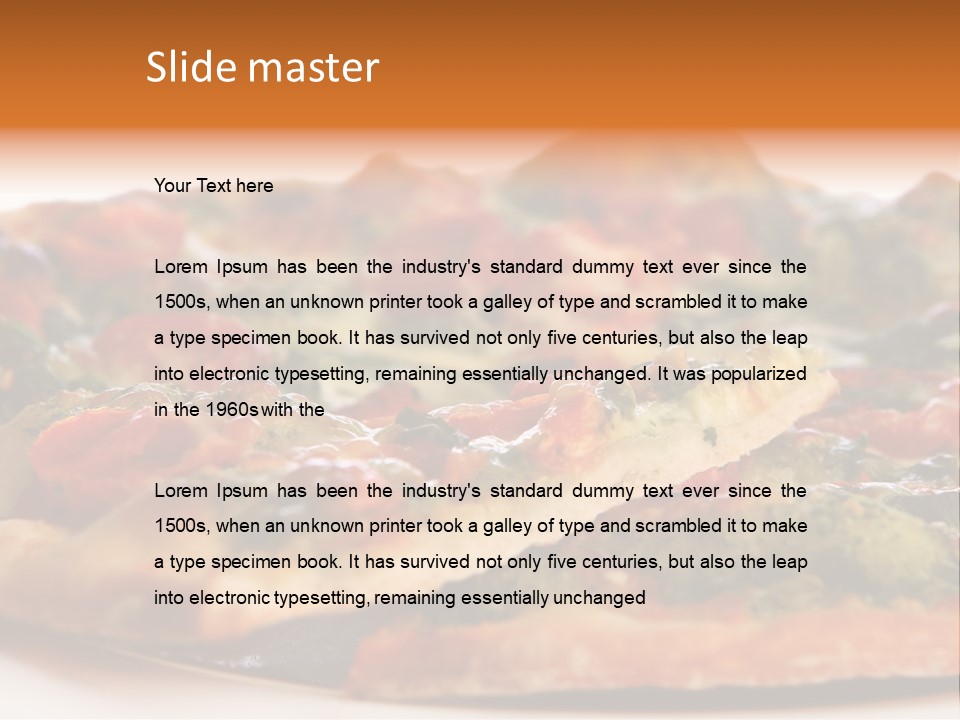 Food Supreme Tray PowerPoint Template