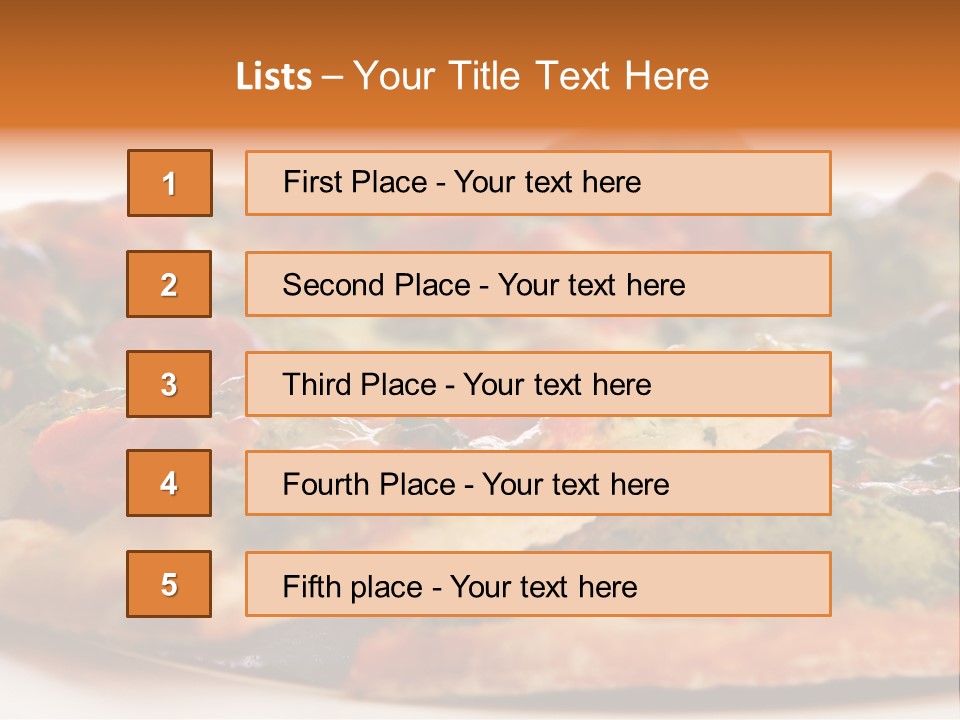 Food Supreme Tray PowerPoint Template